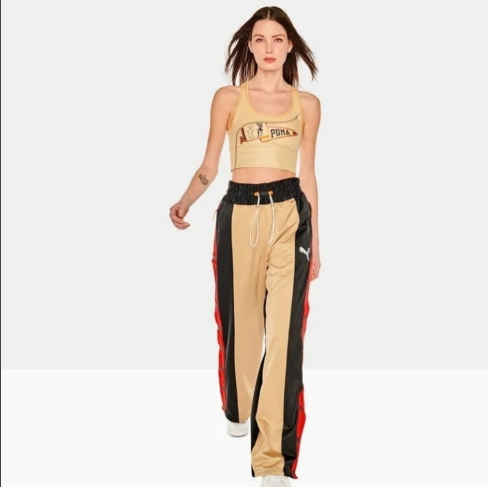 Puma June Ambrose Diggins Breakaway Red Black Track Pants WNBA NWT XS
